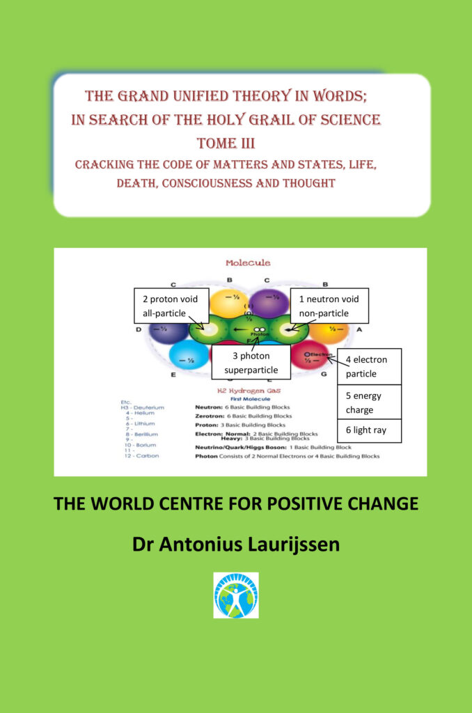 The Grand Unified Theory in Words; In Search of the Holy Grail of Science, Tome III